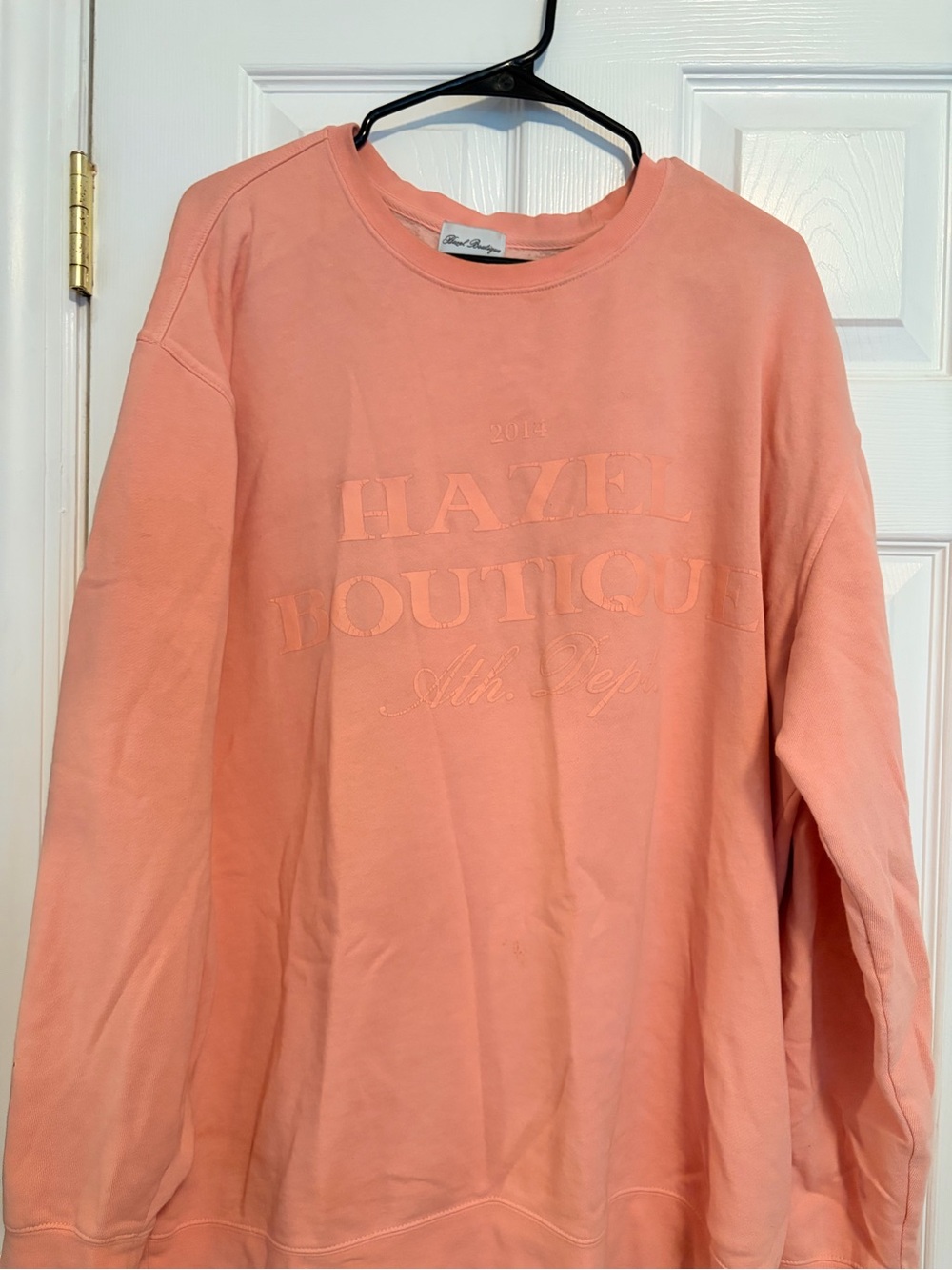 Hazel Boutique Coral Crewneck Sweatshirt
